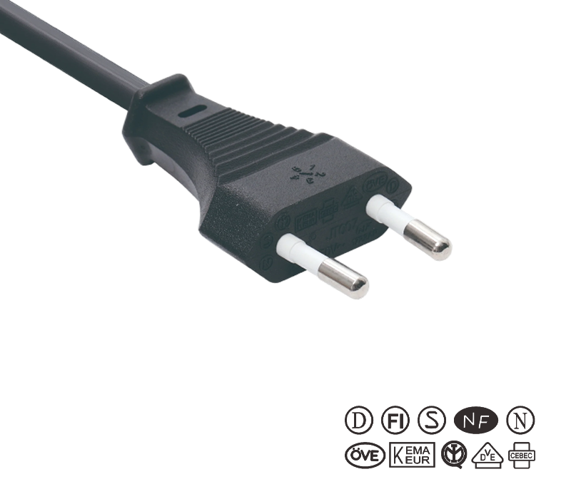 Spina bipolare standard europea JT007/FY001 2,5 A 250 V