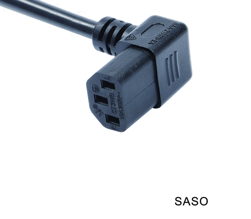 ST3WB Connettore IEC Presa femmina angolata a 90 gradi C13 conforme agli standard australiani