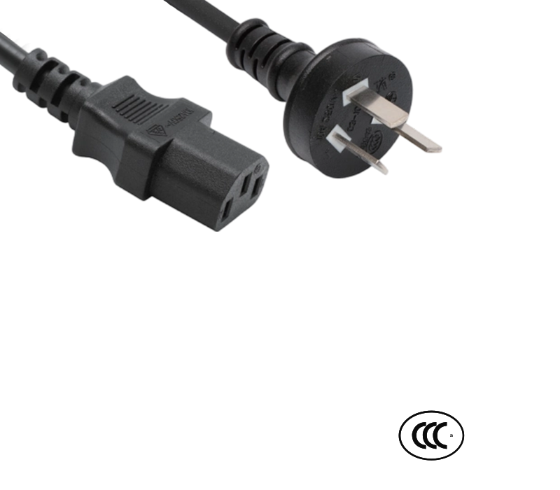 Spina standard cinese a tre pin C3-10C+JT-ST3 10A 250V con connettore IEC C13