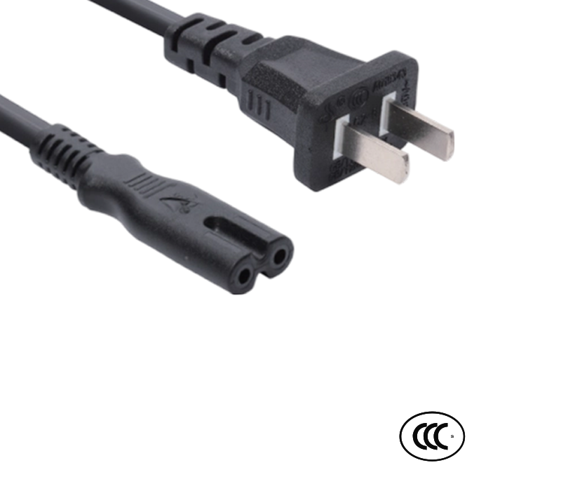 Spina standard cinese a due pin C2-6/10+ST2 10A 250V con connettore IEC C7