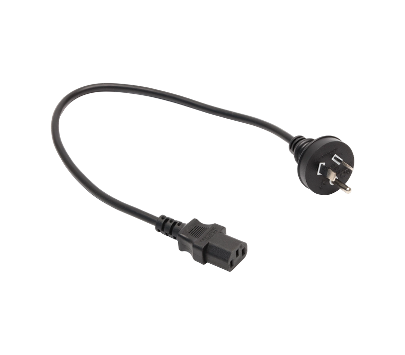 Spina australiana rotonda a tre pin A3-10B+JT-ST3 10A 250V con connettore IEC C13