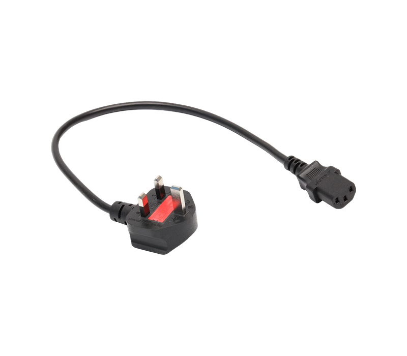 JT006A+JT-ST3 13A 250V Spina britannica a tre pin con fusibile montato sul connettore IEC C13