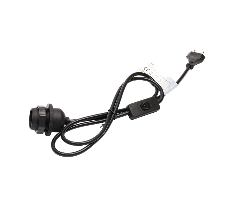 Striscia LED RGB con spina bipolare stile europeo (2,5 A) e interruttore