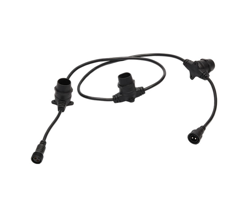 Stringa luminosa a LED con connettore impermeabile a due pin