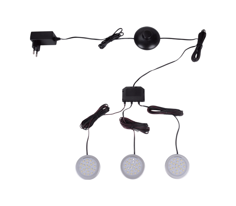 CLS-09 Luci per finiture per mobili con alloggiamenti in plastica ABS e cromati